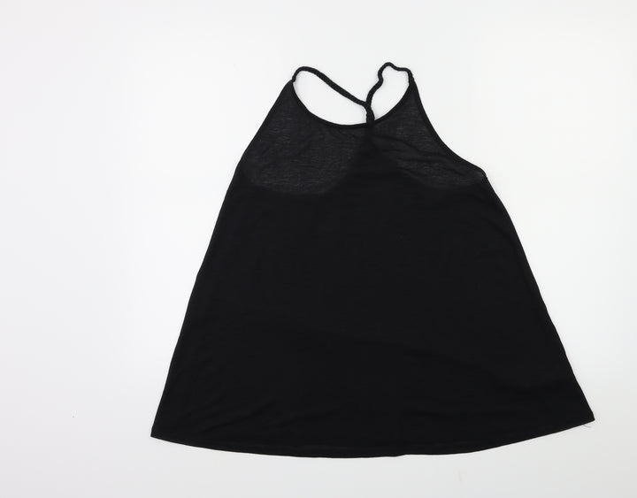 Topshop Womens Black   Basic Tank Size S