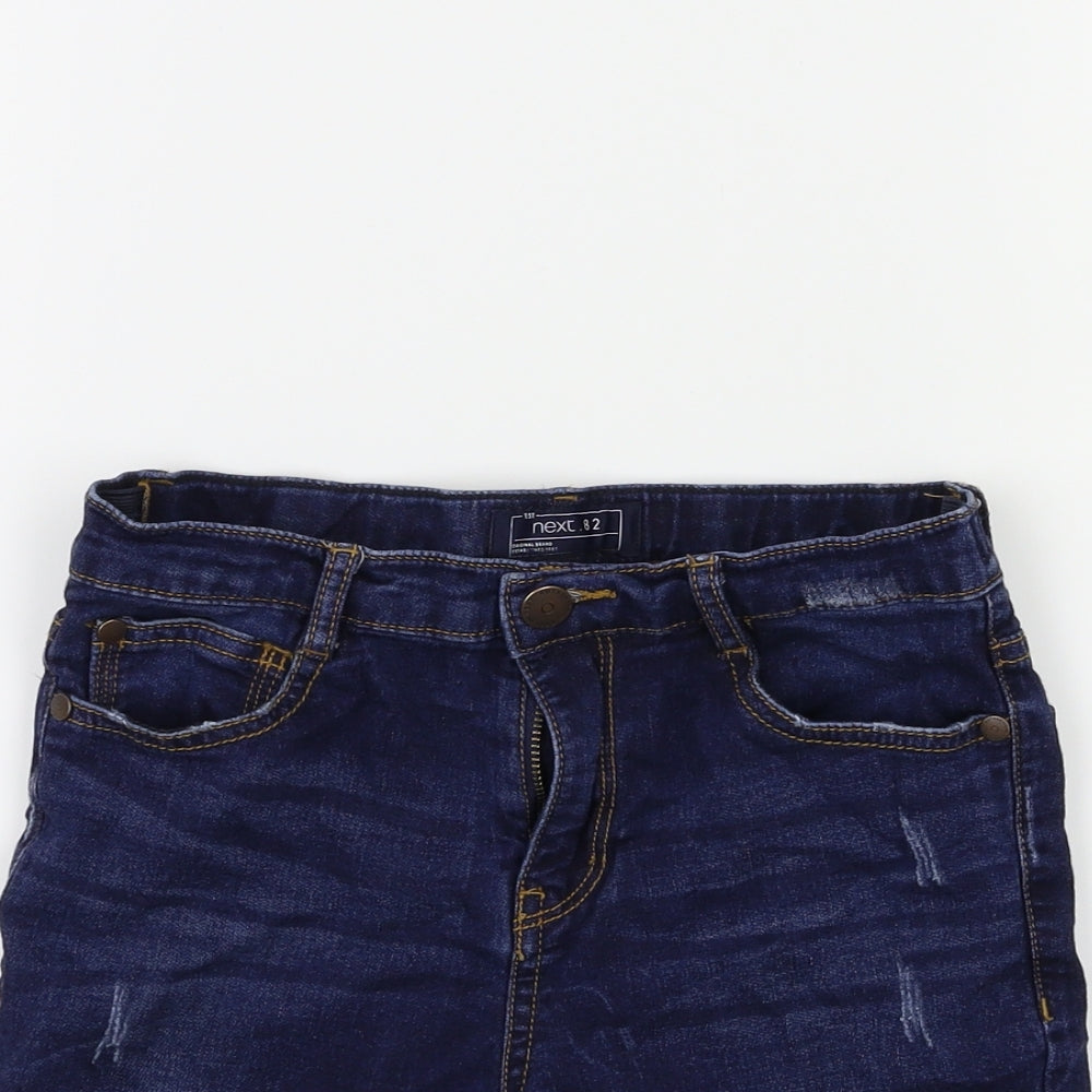 NEXT Boys Blue  Denim Biker Shorts Size 10 Years