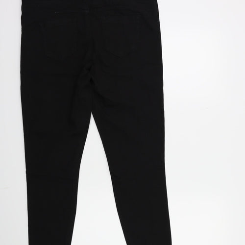 Denim & Co. Womens Black  Denim Jegging Jeans Size 16 L29 in