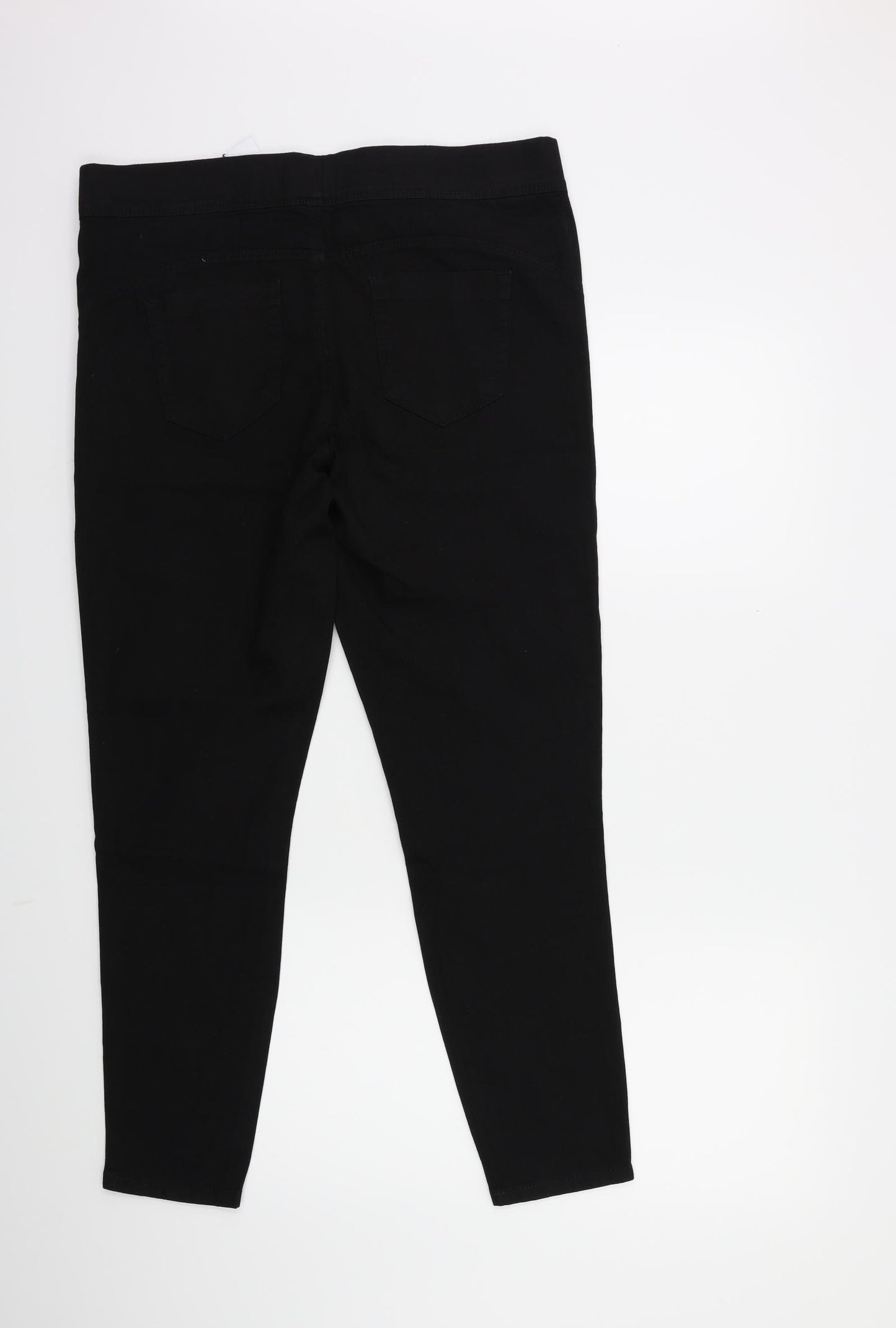 Denim & Co. Womens Black  Denim Jegging Jeans Size 16 L29 in