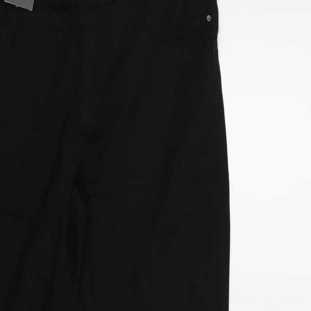 Denim & Co. Womens Black  Denim Jegging Jeans Size 16 L29 in
