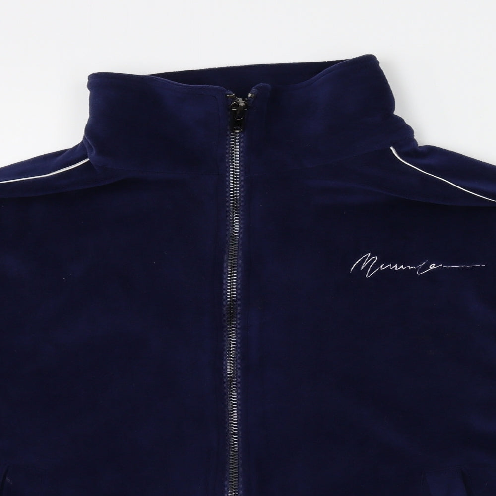 MENACE Mens Blue  Velvet Jacket  Size M