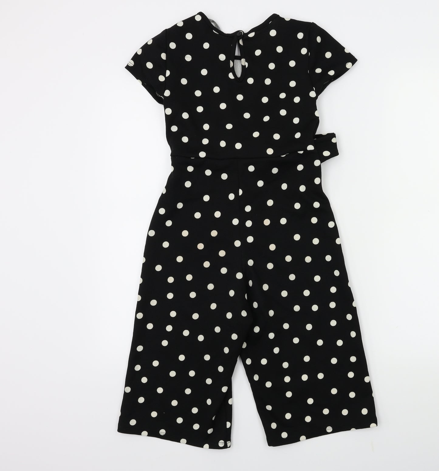George Girls Black Polka Dot  Jumpsuit One-Piece Size 8 Years