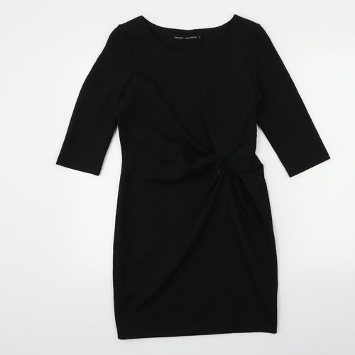 NEXT Womens Black   Bodycon  Size 6  - Knot detail