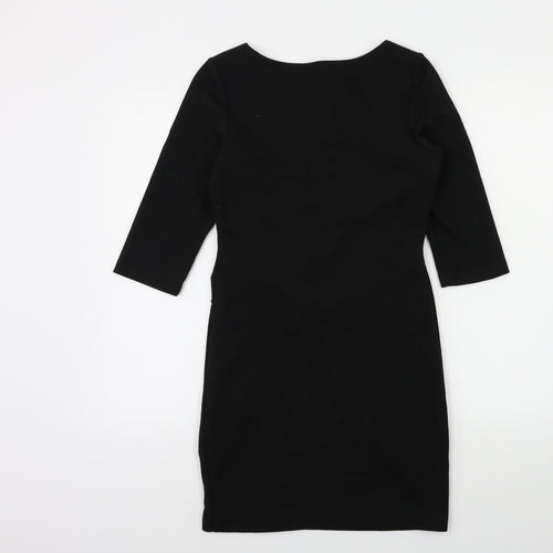 NEXT Womens Black   Bodycon  Size 6  - Knot detail
