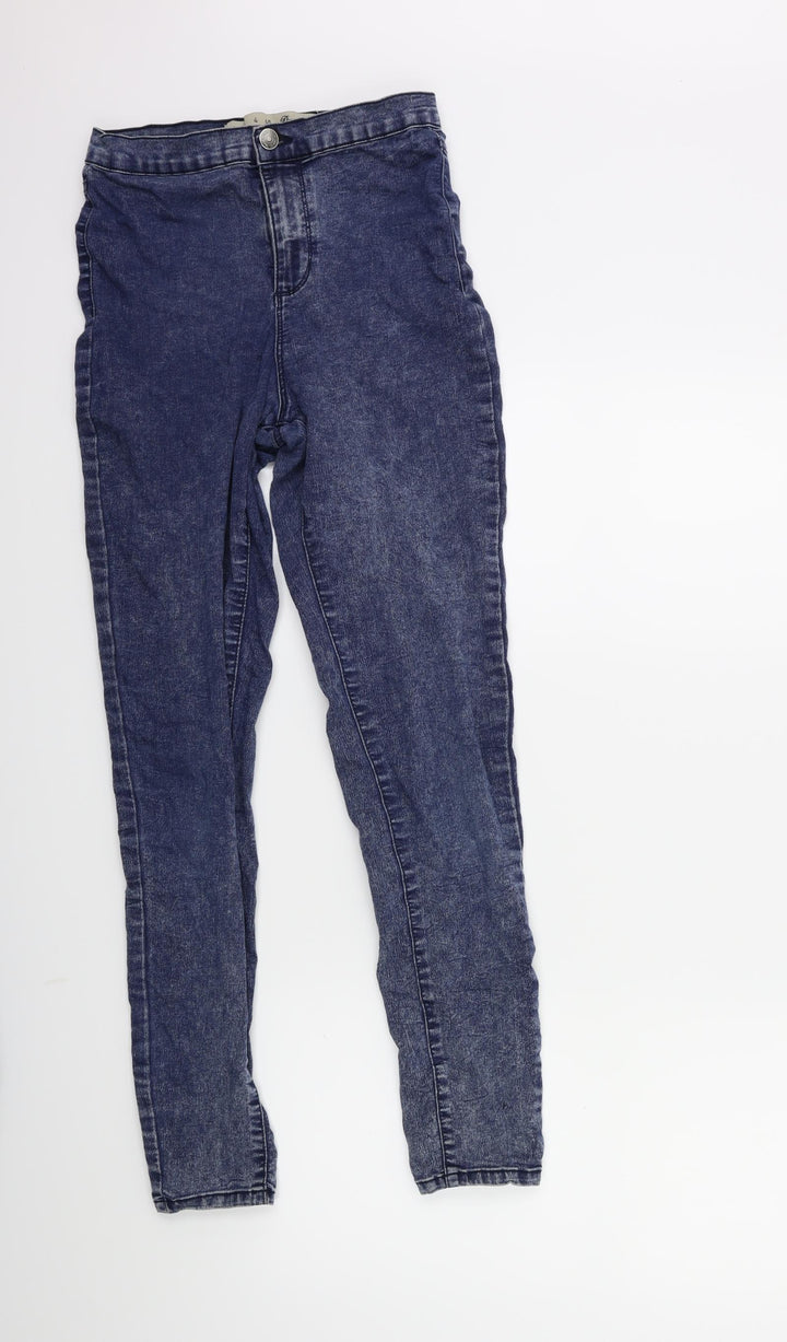 Denim & Co. Womens Blue Denim Skinny Jeans Size 8 L27 in