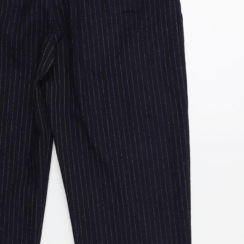 Preworn Mens Blue Striped  Trousers  Size 30 in L30 in