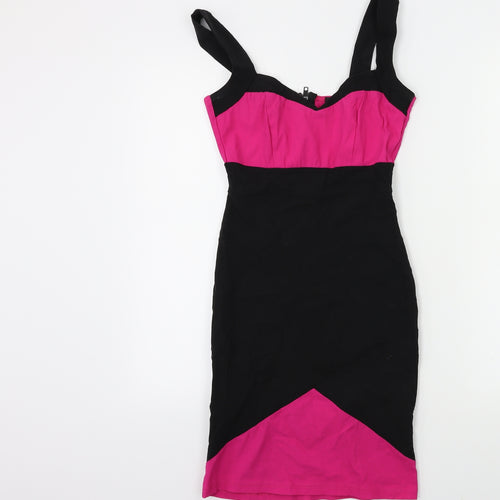Preworn Womens Black   Bodycon  Size 8