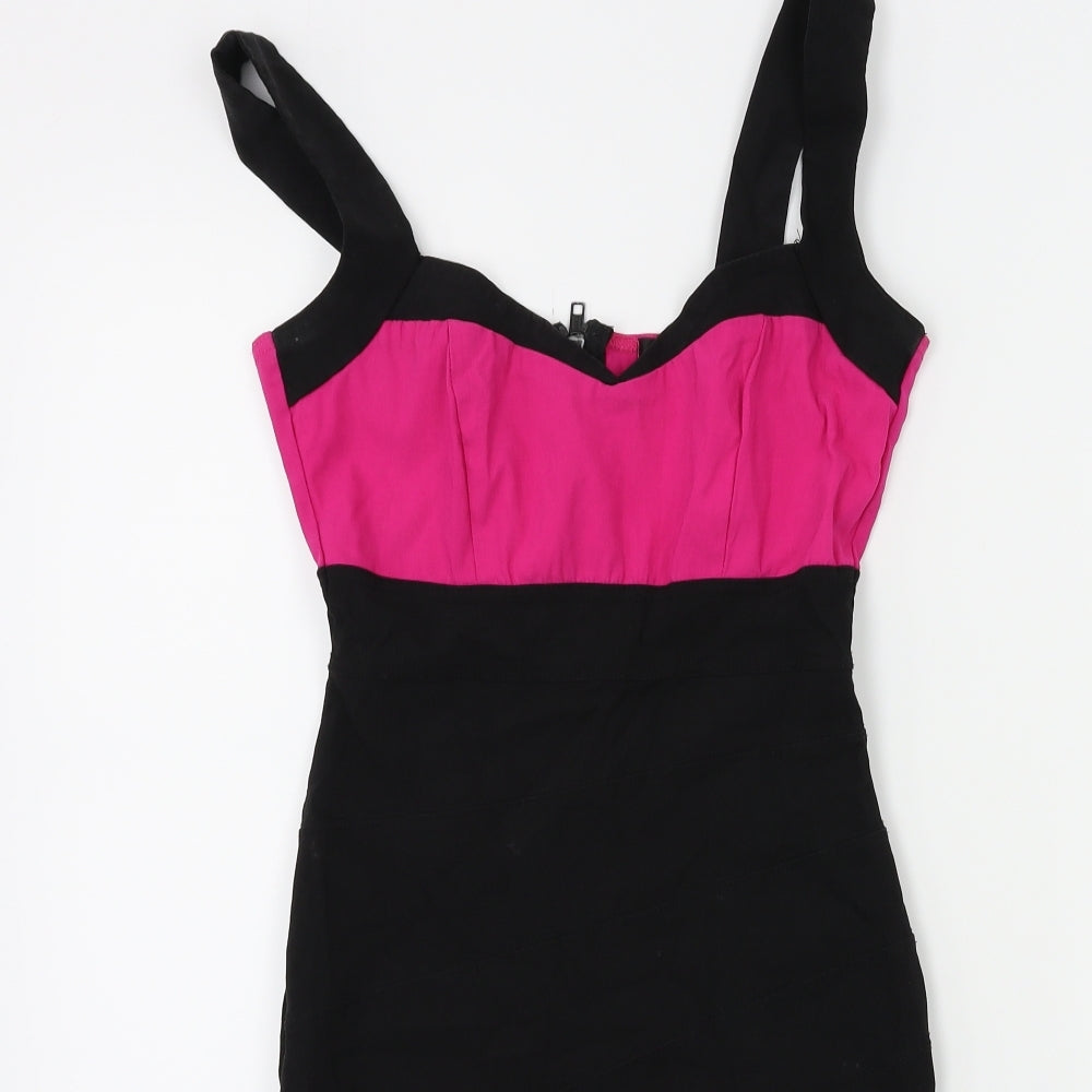 Preworn Womens Black   Bodycon  Size 8