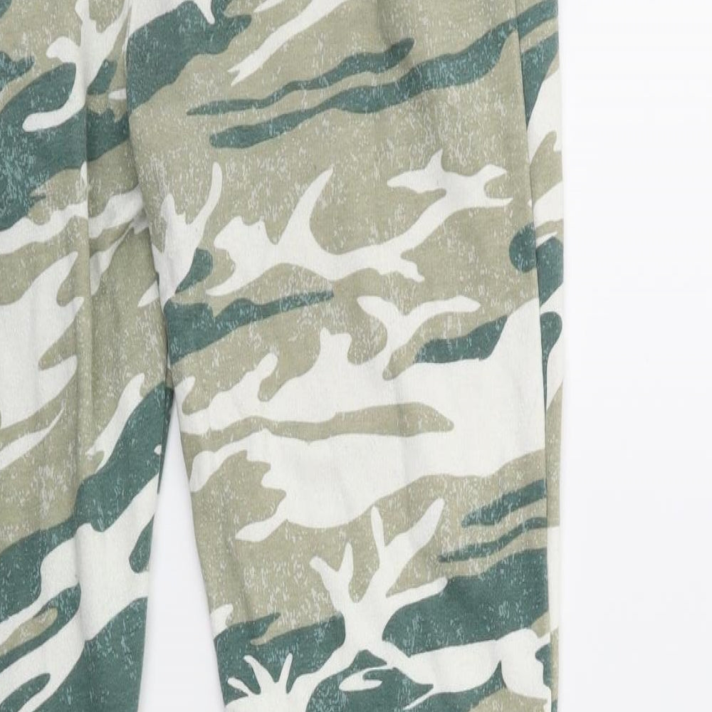 Preworn Mens Green Camouflage  Sweatpants Trousers Size 30 in L30 in