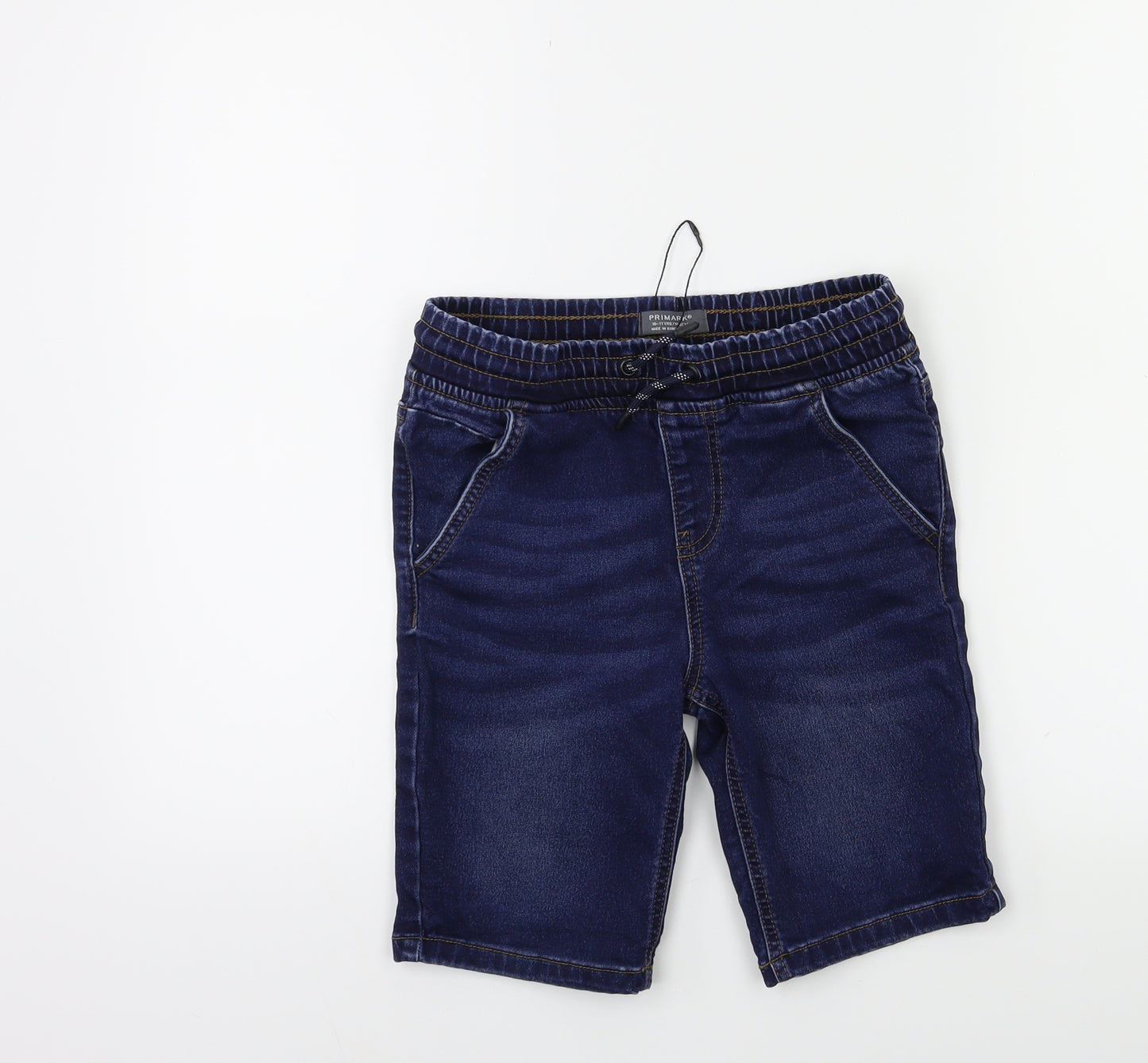 Primark Boys Blue  Denim Cargo Shorts Size 10 Years