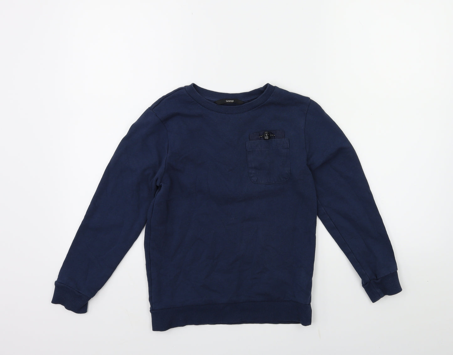 George Boys Blue   Pullover Sweatshirt Size 9 Years