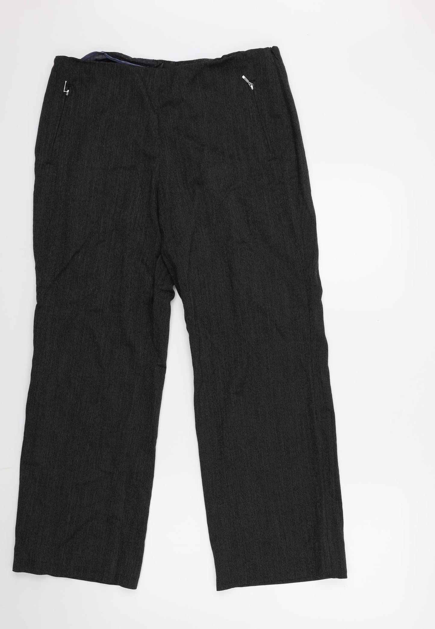 Marks and Spencer Womens Black   Trousers  Size 14 L26 in