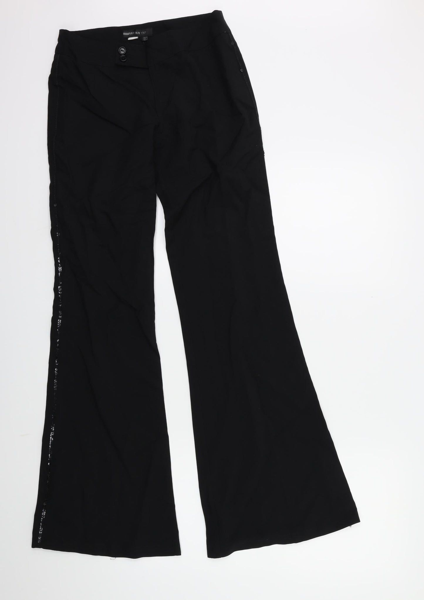 Zara Womens Black   Trousers  Size 6 L30 in