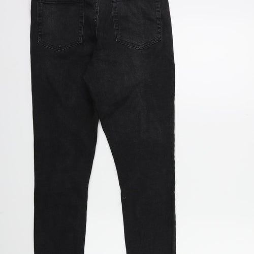 Denim & Co. Womens Black  Denim Skinny Jeans Size 14 L28 in