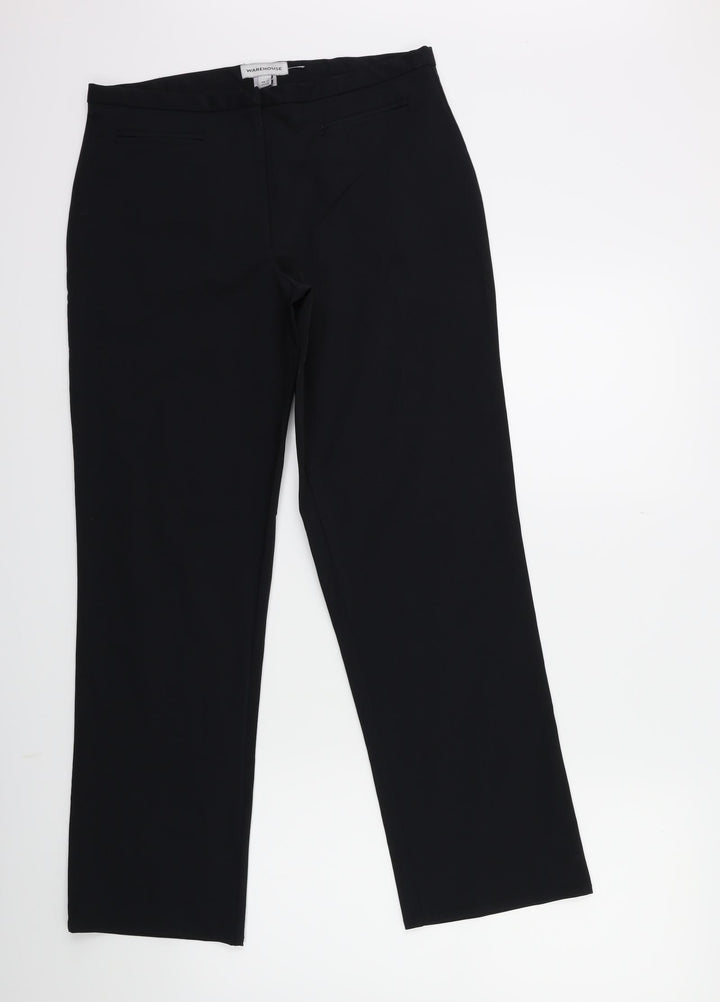 Warehouse Womens Blue Trousers Size 12 L28 in