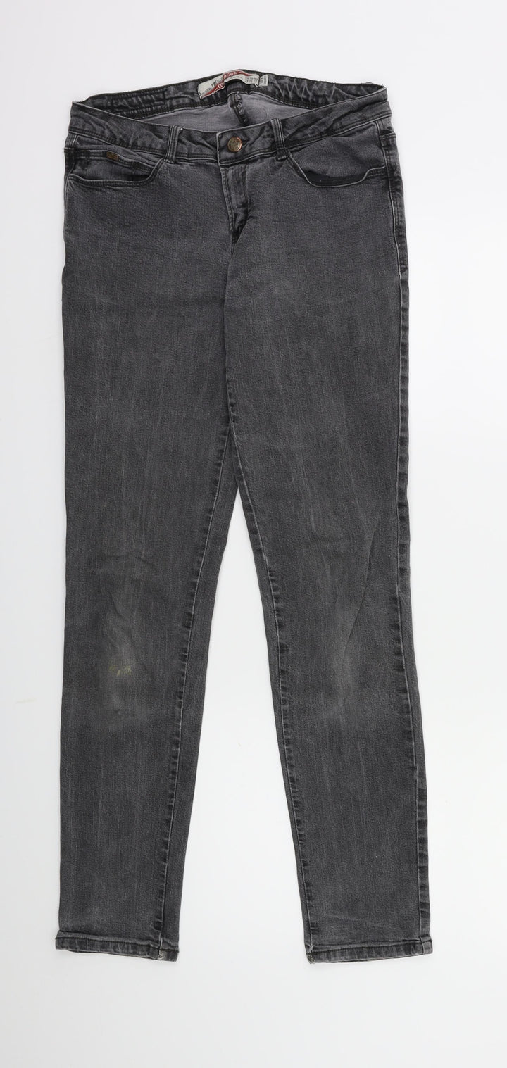 Core denim Womens Grey  Denim Skinny Jeans Size 10 L28 in