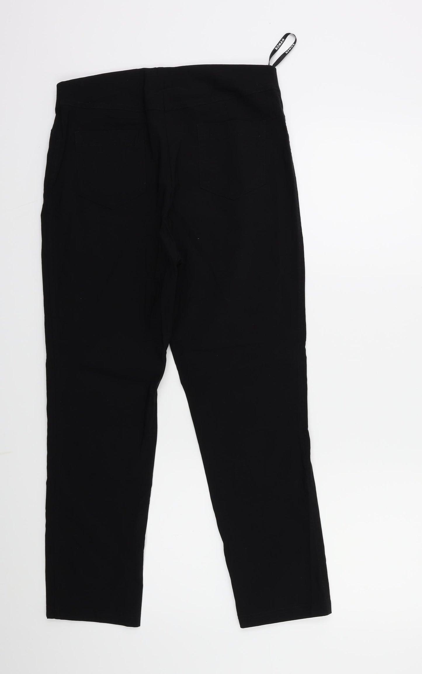 Roma Womens Black   Trousers  Size 14 L25 in