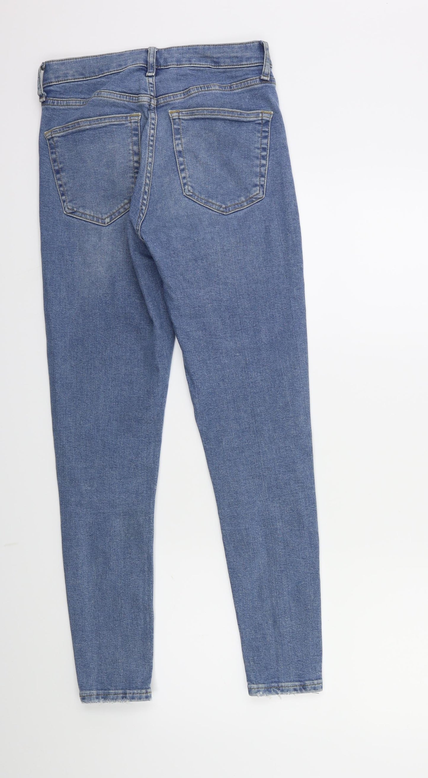 Topshop Womens Blue  Denim Skinny Jeans Size 28 in L32 in