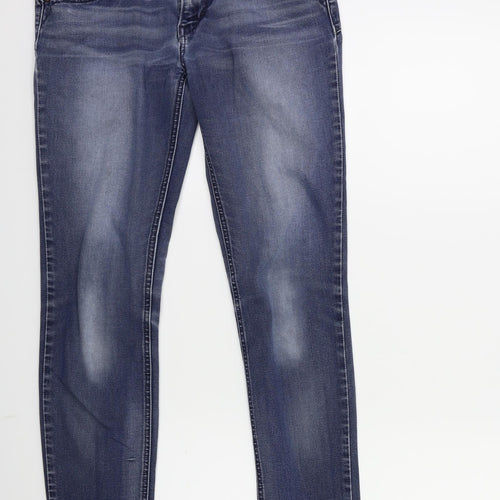 Preworn Womens Blue  Denim Skinny Jeans Size 28 in L28 in