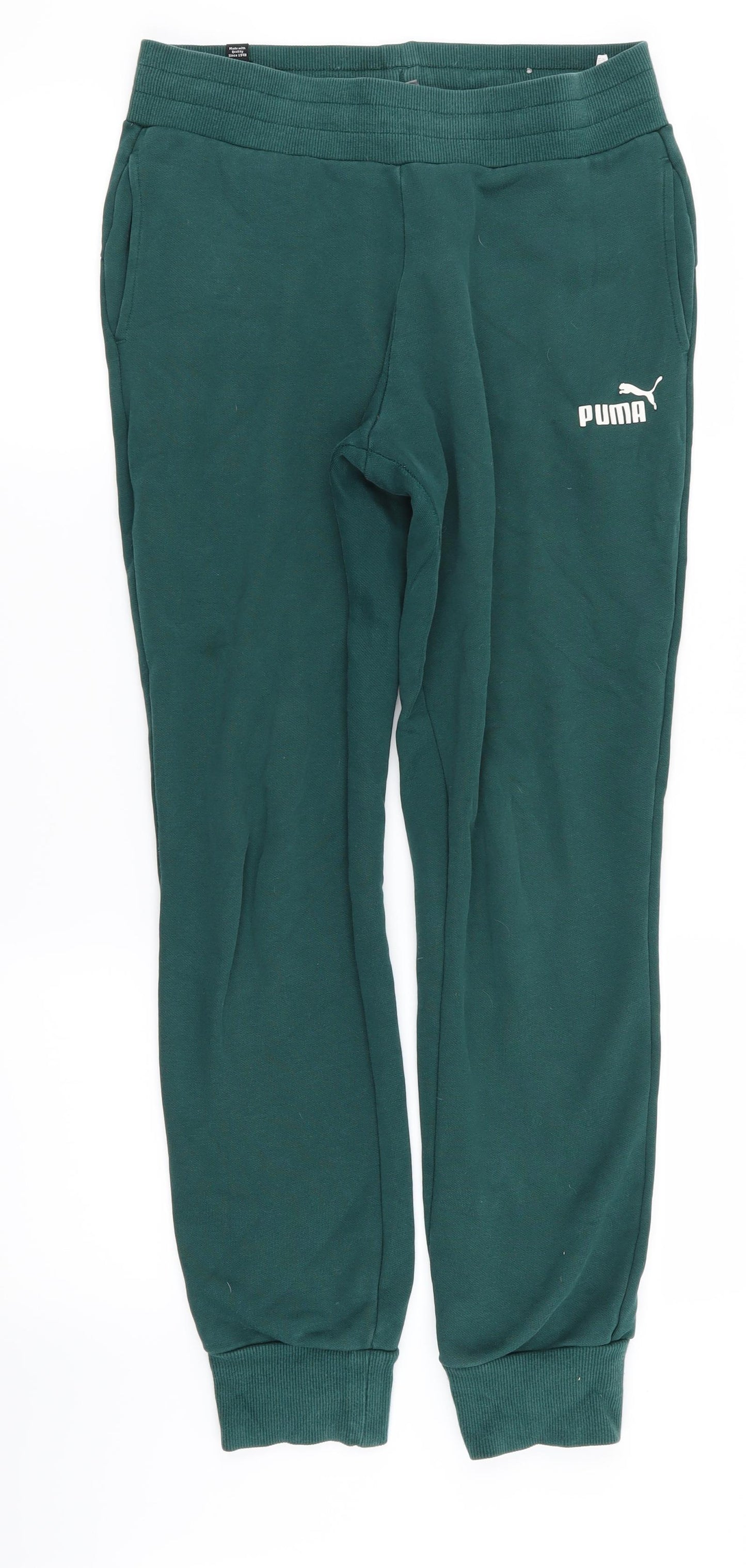 PUMA Womens Green   Jogger Trousers Size 10 L26 in - Stretch waistband