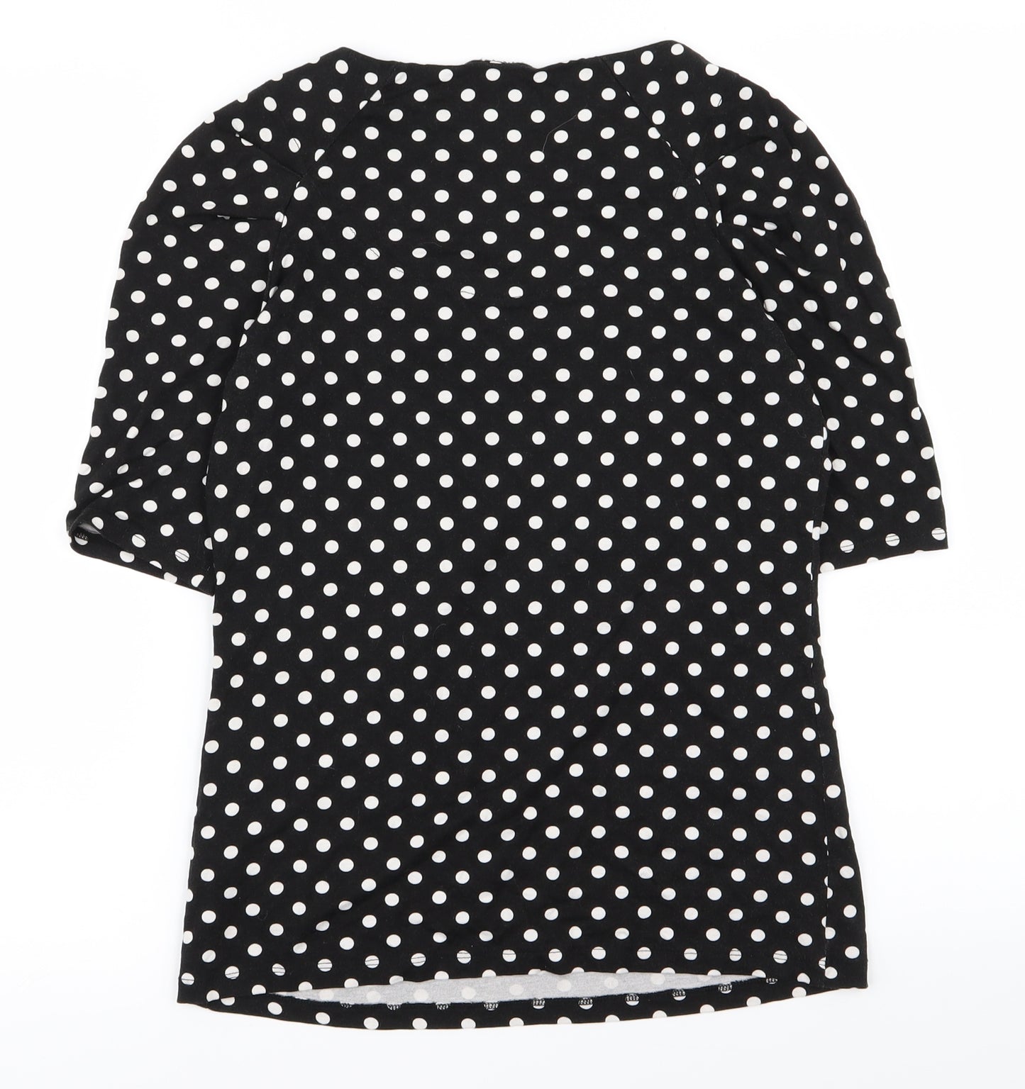 NEXT Womens Black Polka Dot  Basic T-Shirt Size 8