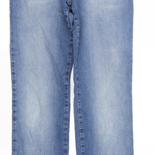 M&S Womens Blue   Straight Jeans Size 14 L29 in