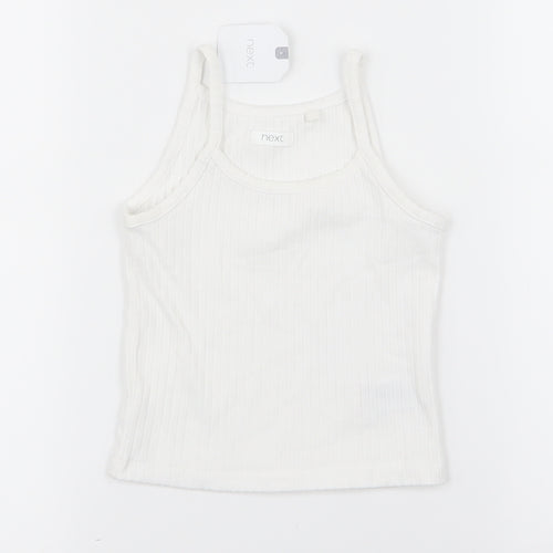 NEXT Girls White   Basic Tank Size 4 Years