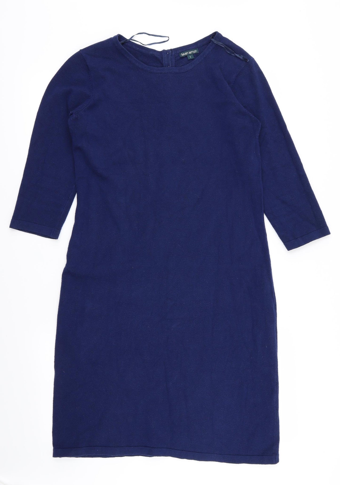 Seven lemon Womens Blue   Fit & Flare  Size L