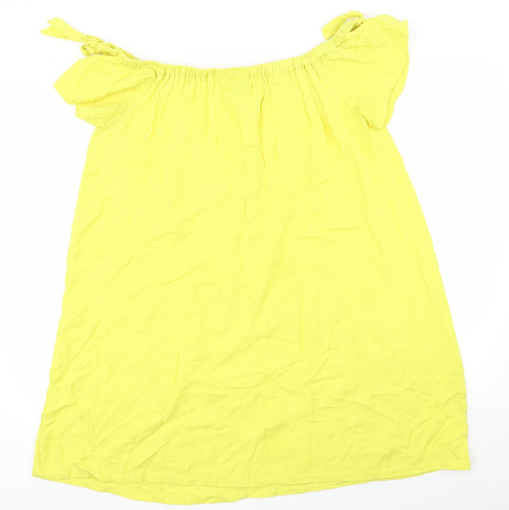 Nota Womens Yellow Fit & Flare Size 10