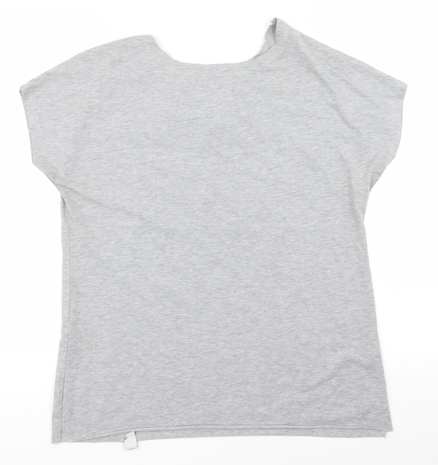 Fashion House Womens Grey   Basic T-Shirt Size S