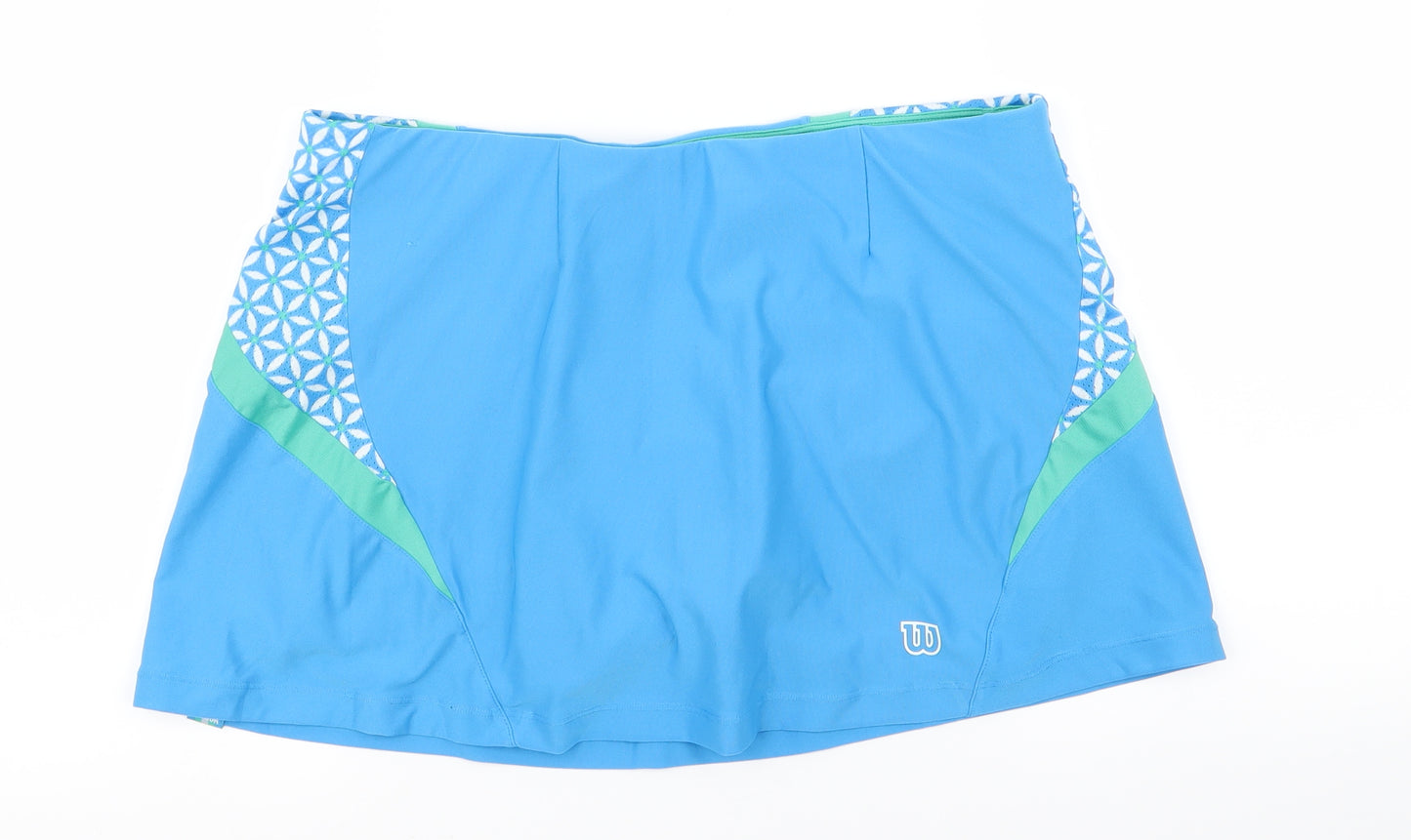 Wilson Womens Blue   Mini Skort Size L  - TENNIS SKORT