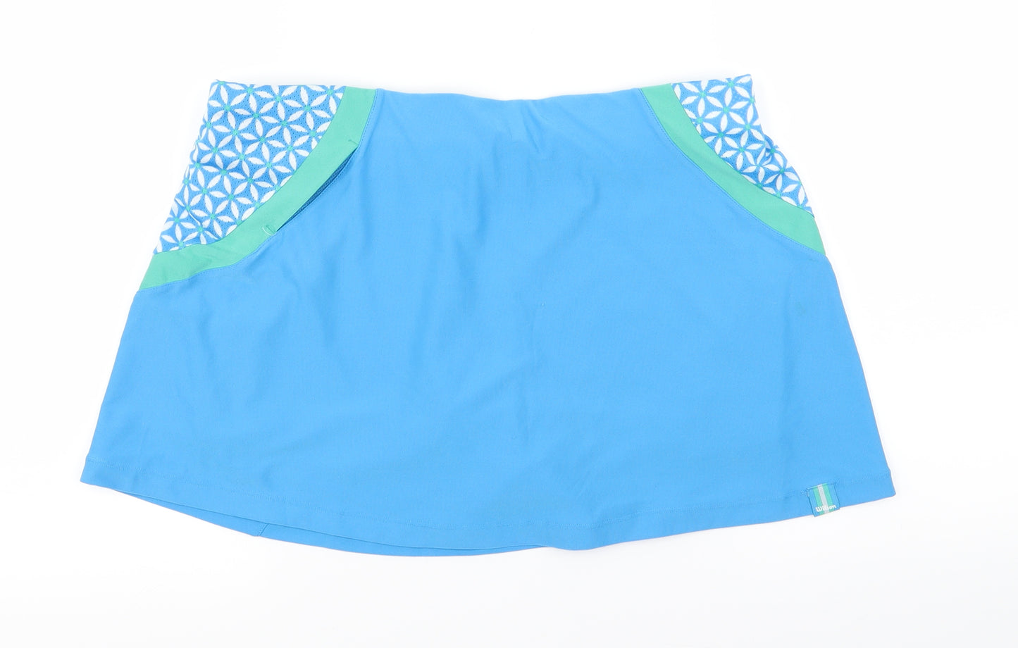 Wilson Womens Blue   Mini Skort Size L  - TENNIS SKORT