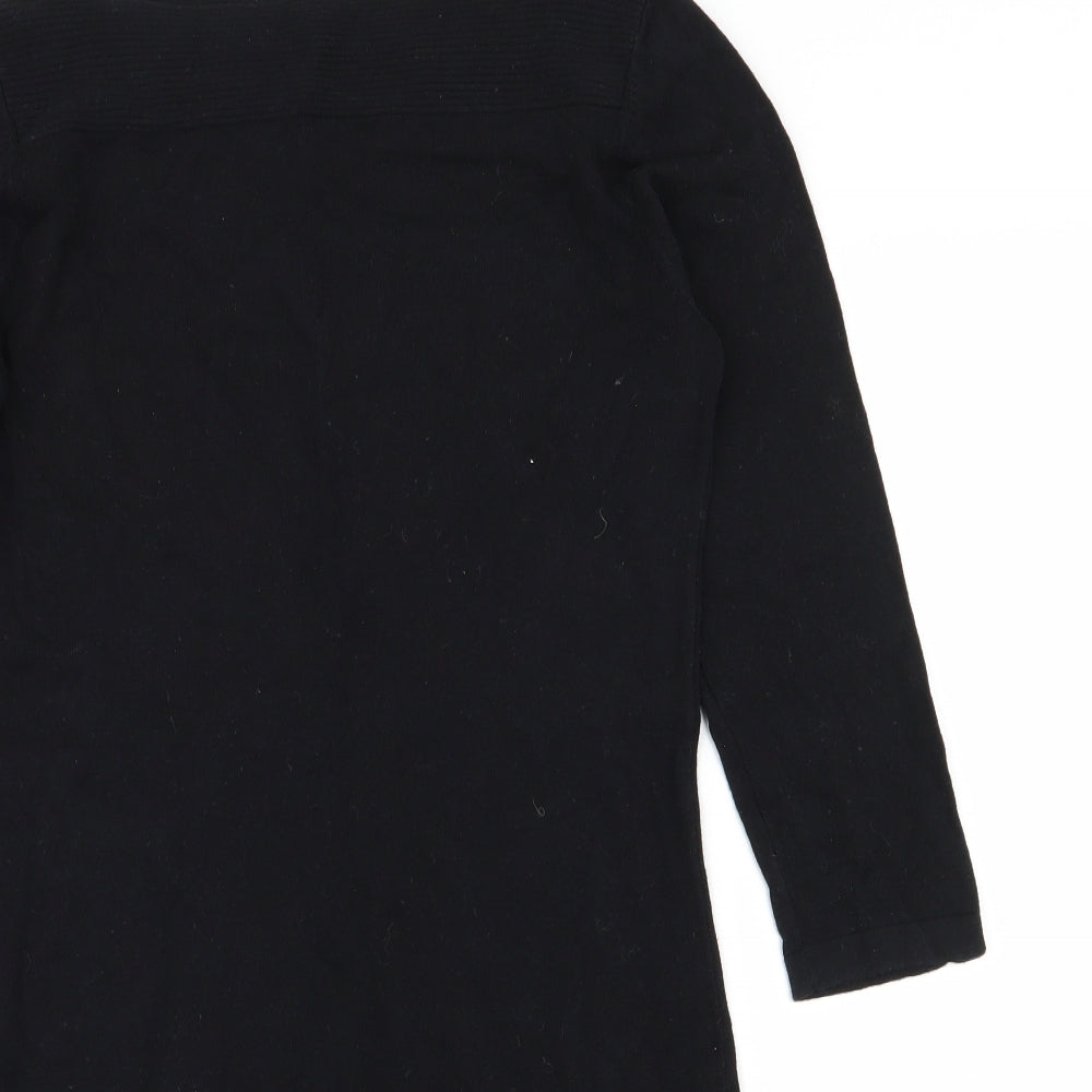 Next  Womens Black   T-Shirt Dress  Size 10