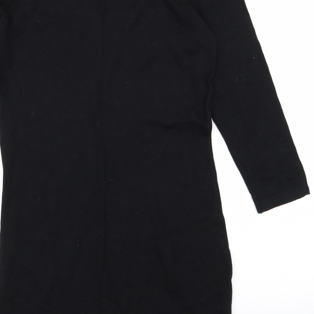 Next  Womens Black   T-Shirt Dress  Size 10