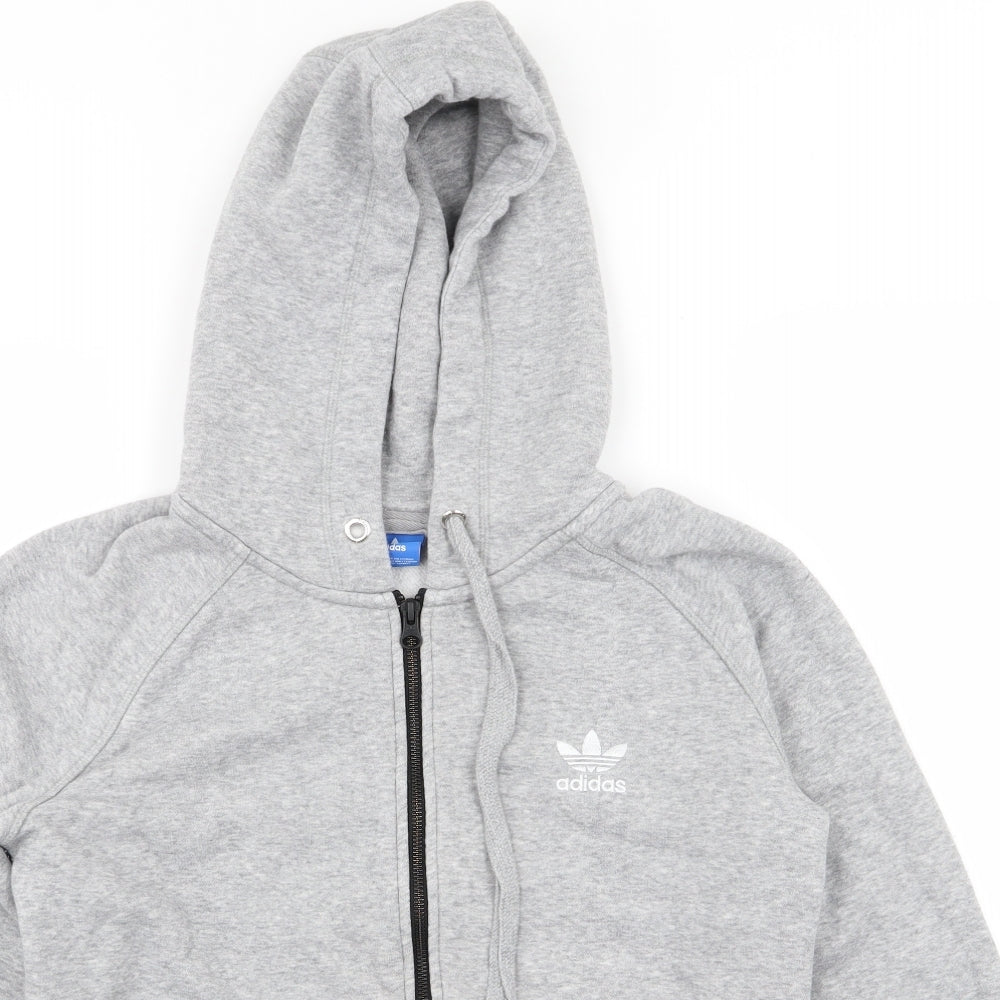 adidas Womens Grey   Full Zip Jumper Size 14