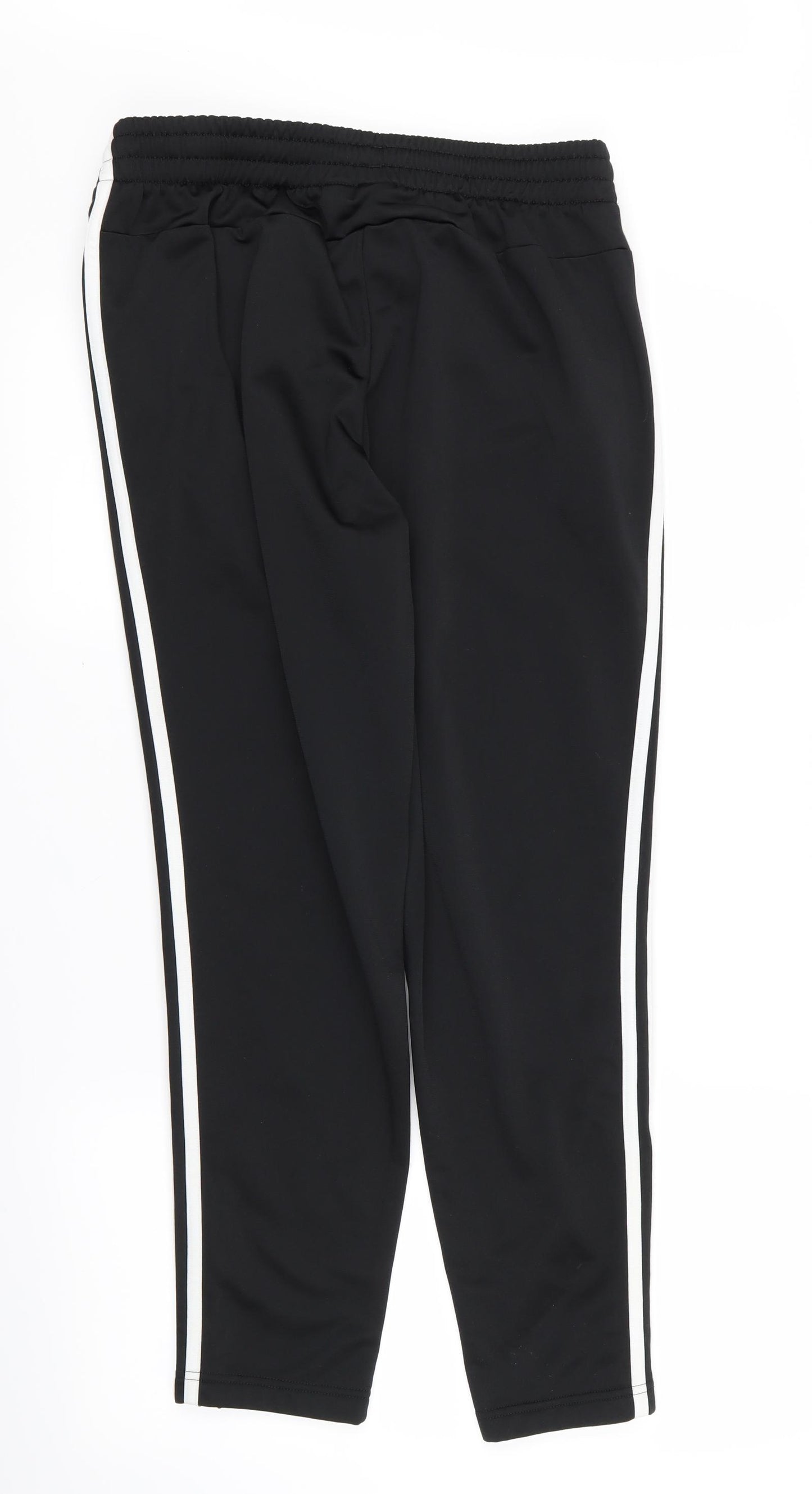adidas Womens Black Striped  Jogger Trousers Size 12 L25 in - Stretch waistband