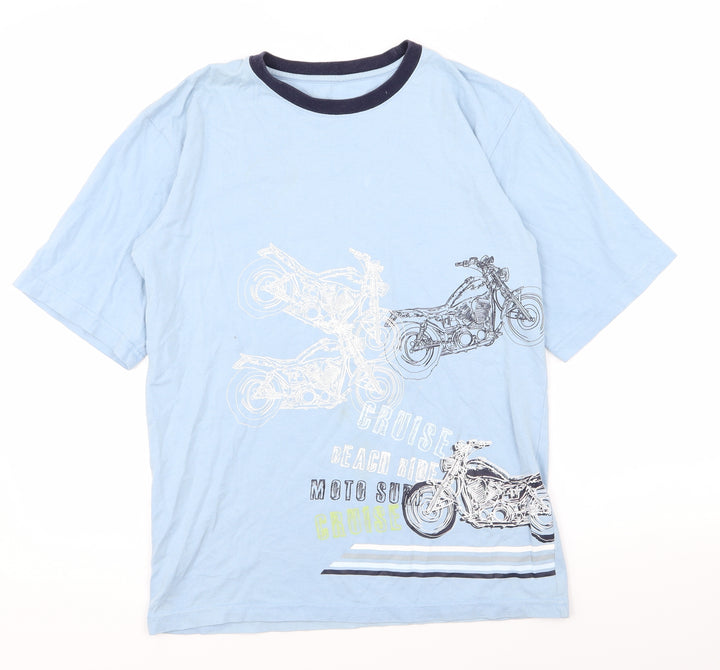 Matalan Boys Blue Basic T-Shirt Size 12-13 Years