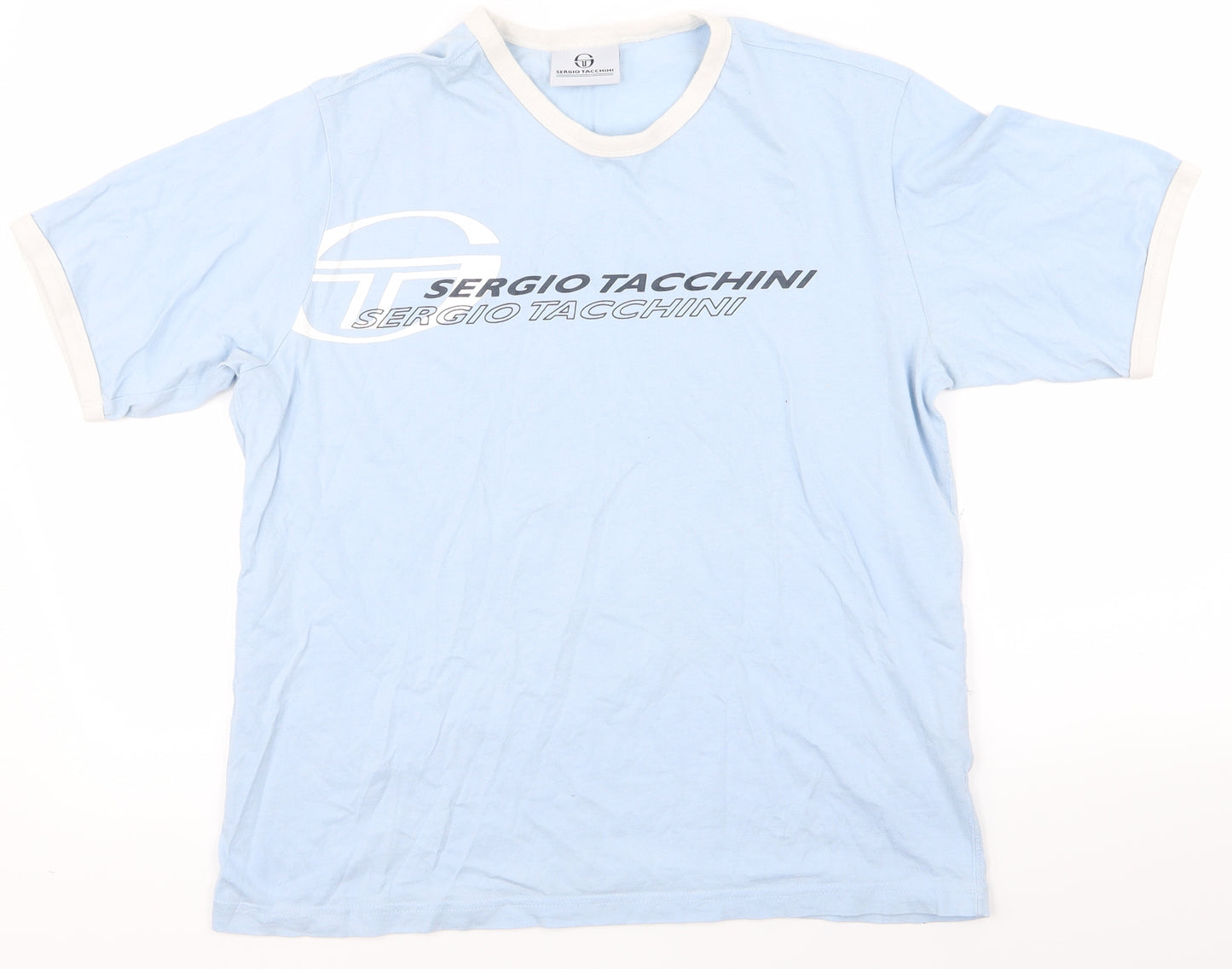 Sergio Tacchini Mens Blue    T-Shirt Size M