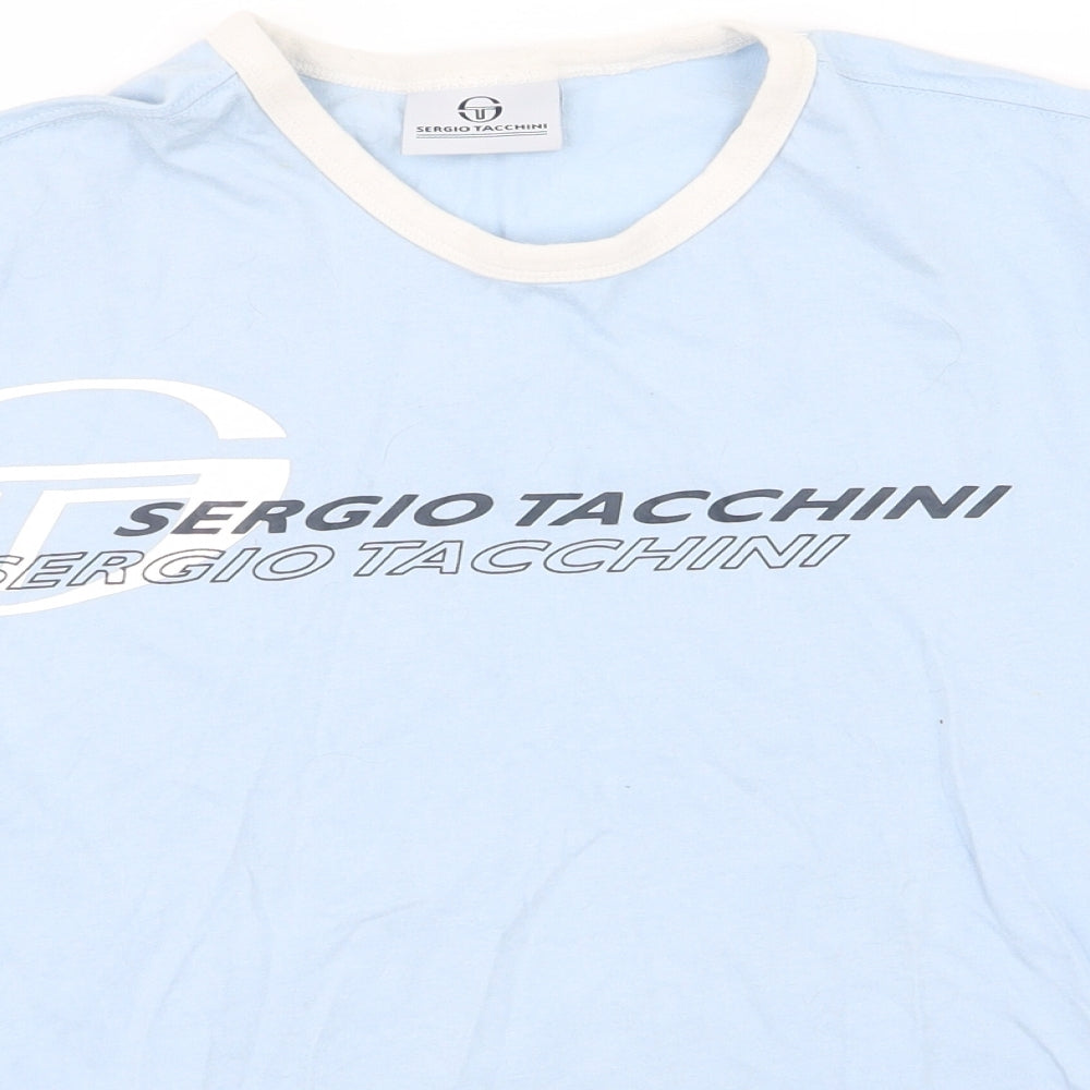 Sergio Tacchini Mens Blue    T-Shirt Size M