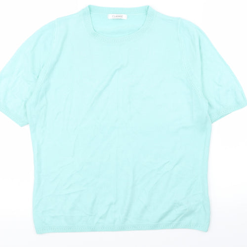 Classic Womens Blue   Basic T-Shirt Size 14