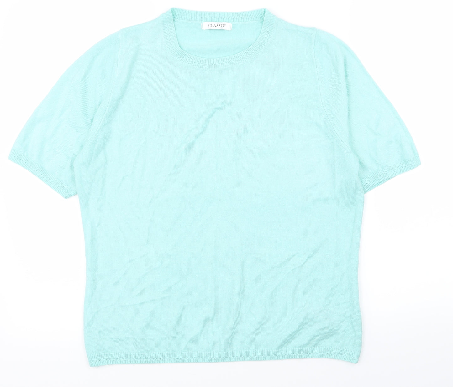 Classic Womens Blue   Basic T-Shirt Size 14