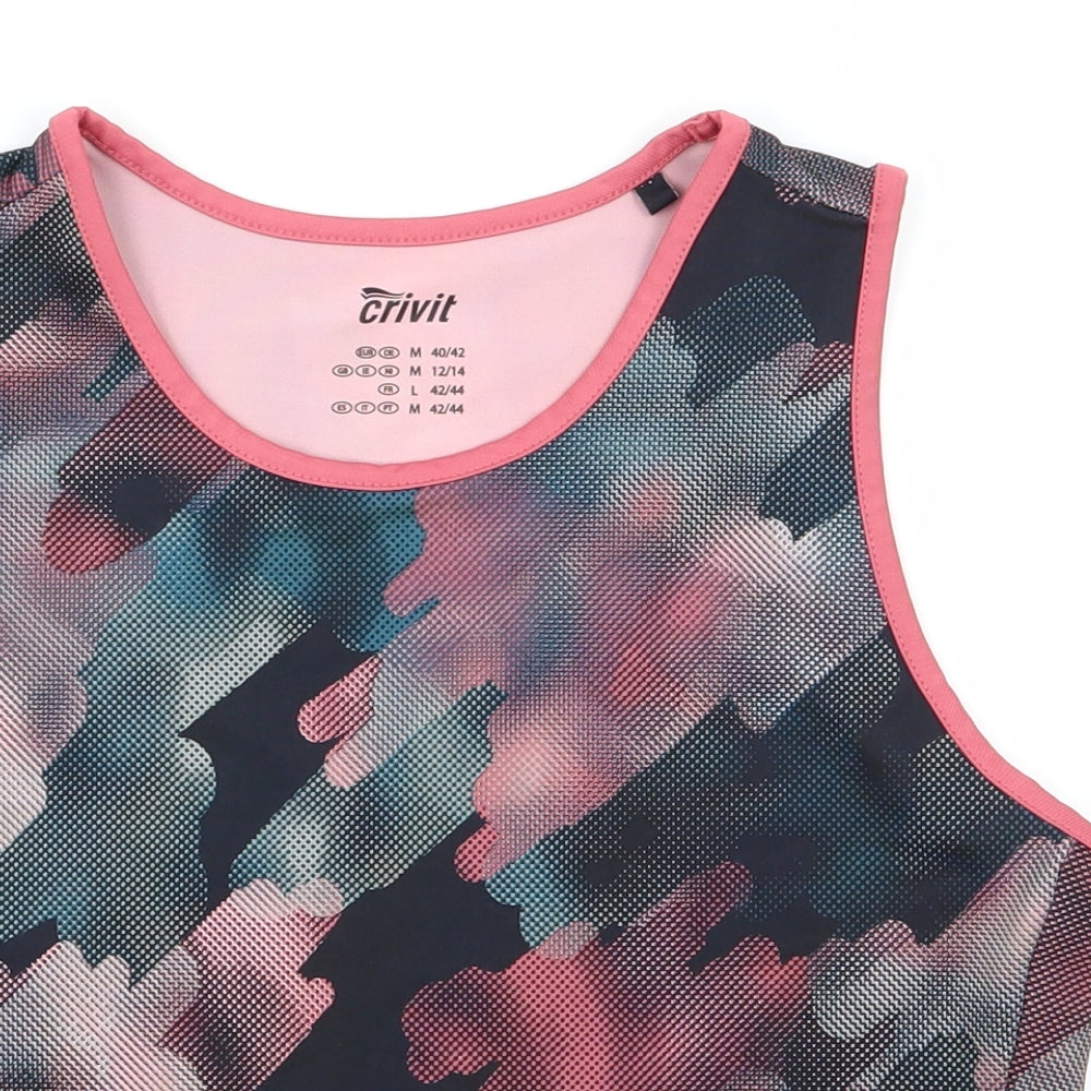 Crivit Womens Multicoloured   Basic Tank Size 12  - crop