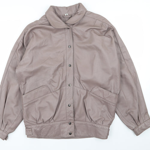 Preworn Womens Brown   Bomber Jacket Coat Size S