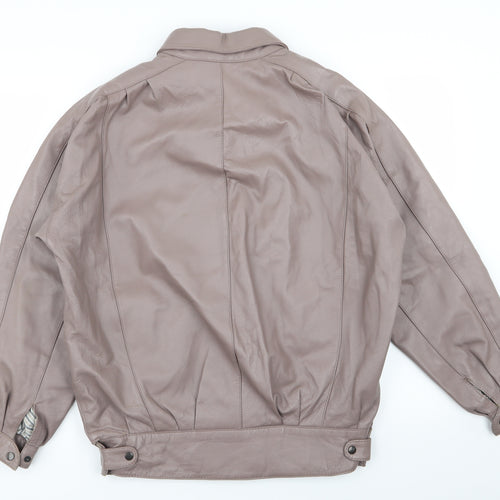 Preworn Womens Brown   Bomber Jacket Coat Size S