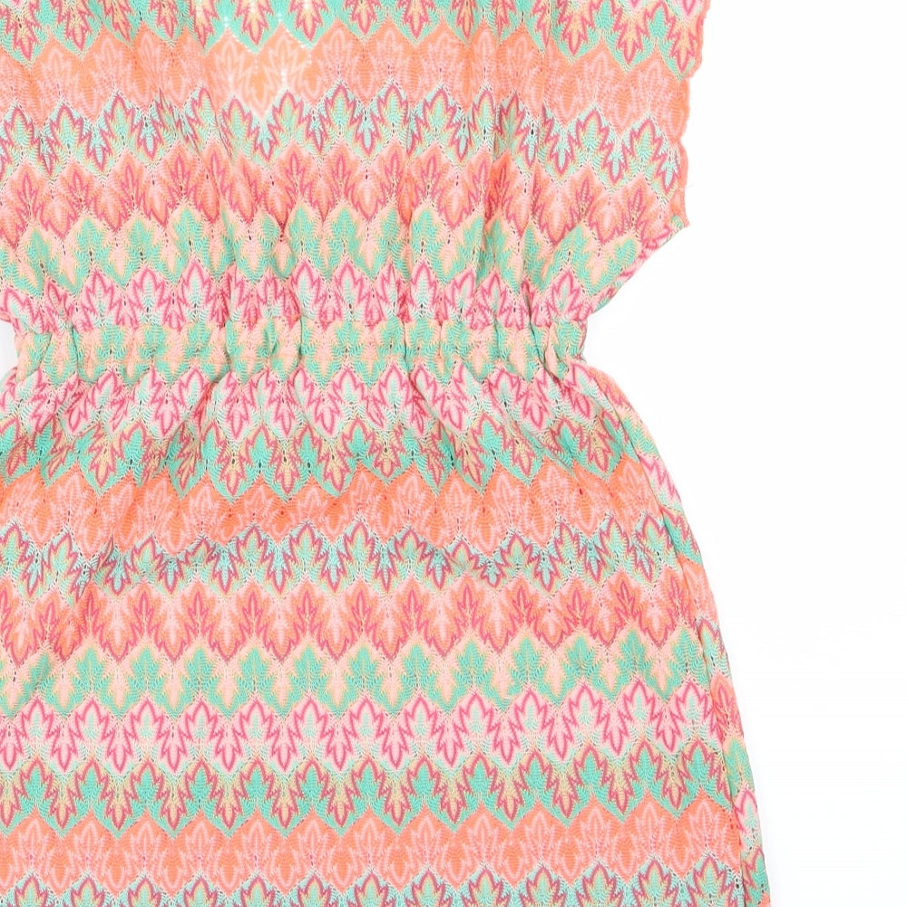 Primark Girls Multicoloured Geometric  Fit & Flare  Size 9-10 Years
