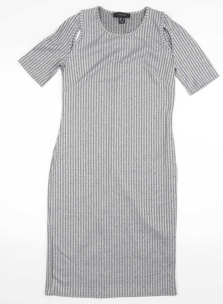 Atmosphere Womens Grey   Shirt Dress  Size 12