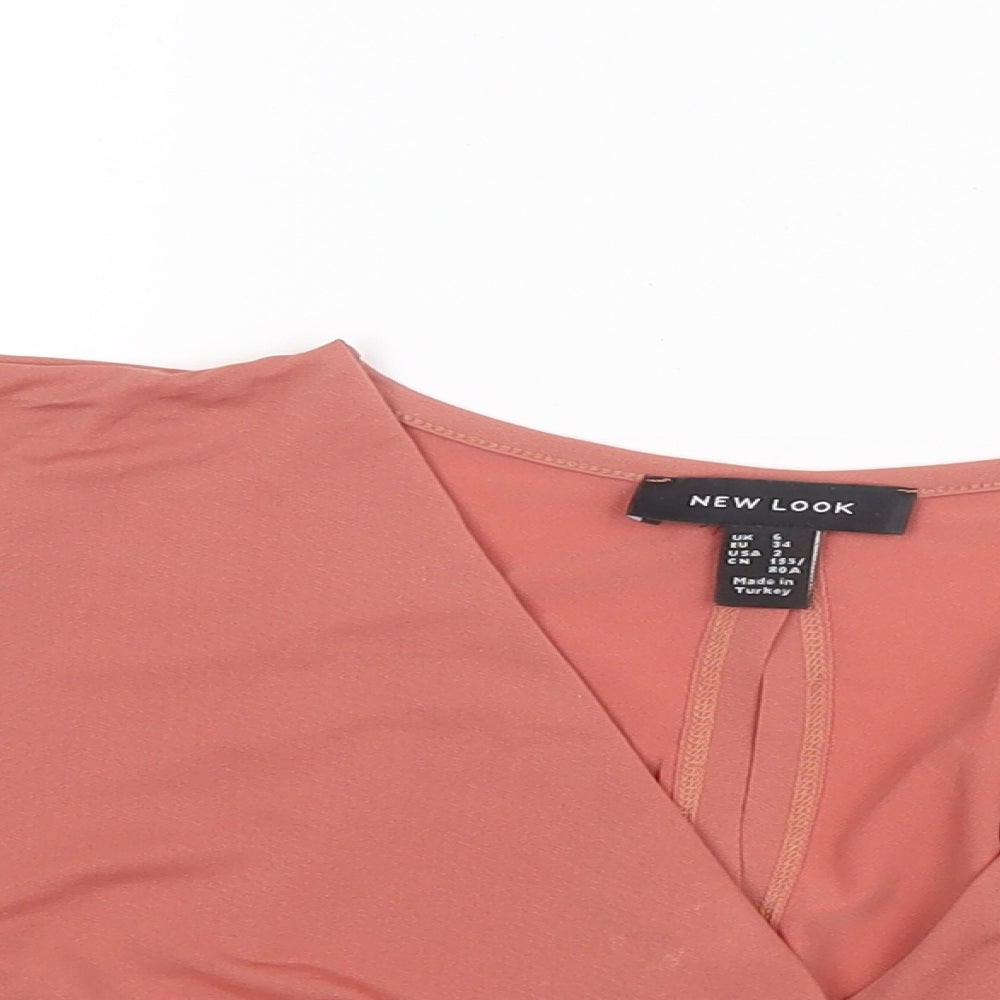 New Look Womens Pink   Basic Blouse Size 6