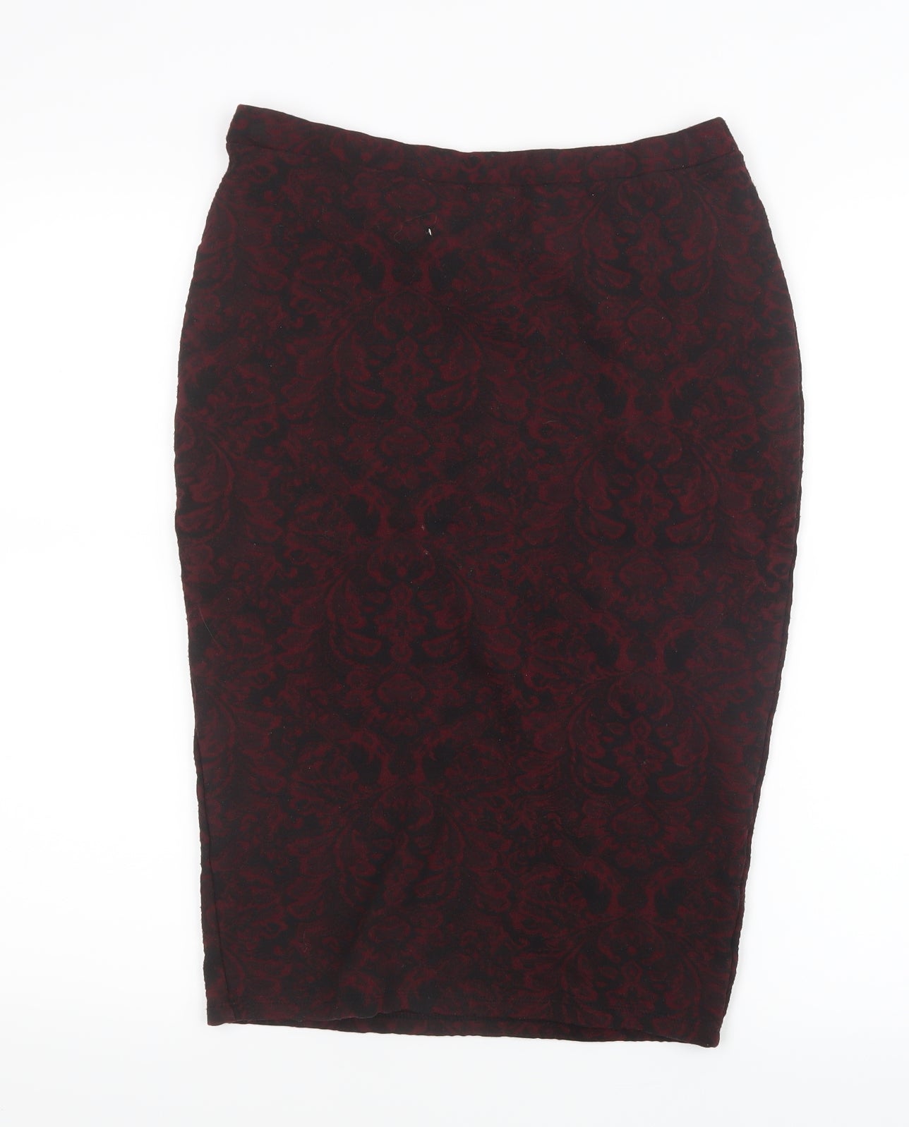 TU Womens Red Geometric  Straight & Pencil Skirt Size 10