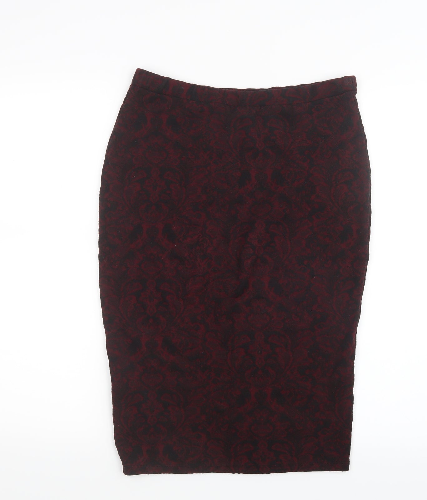 TU Womens Red Geometric  Straight & Pencil Skirt Size 10